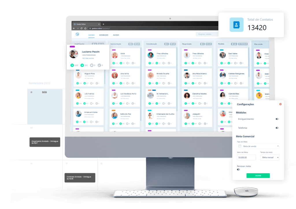 Permite gerenciamento em tempo real das conversas